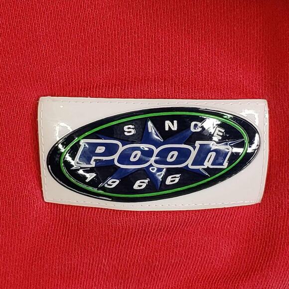 VINTAGE Winnie The Pooh The Disney Store Sweatshirt L Large Red Fleece 90s - Picture 7 of 11